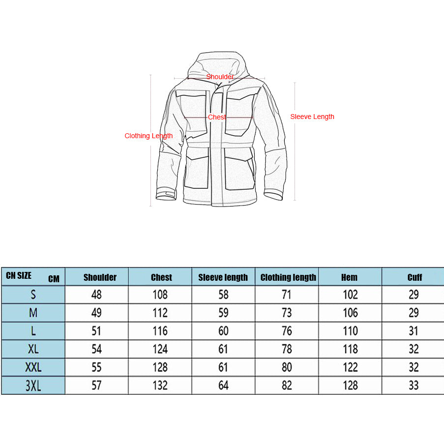 MP M65 Tactical Trench Coat Camouflage Jacket Ripstop (35%cotton 65%polyester )