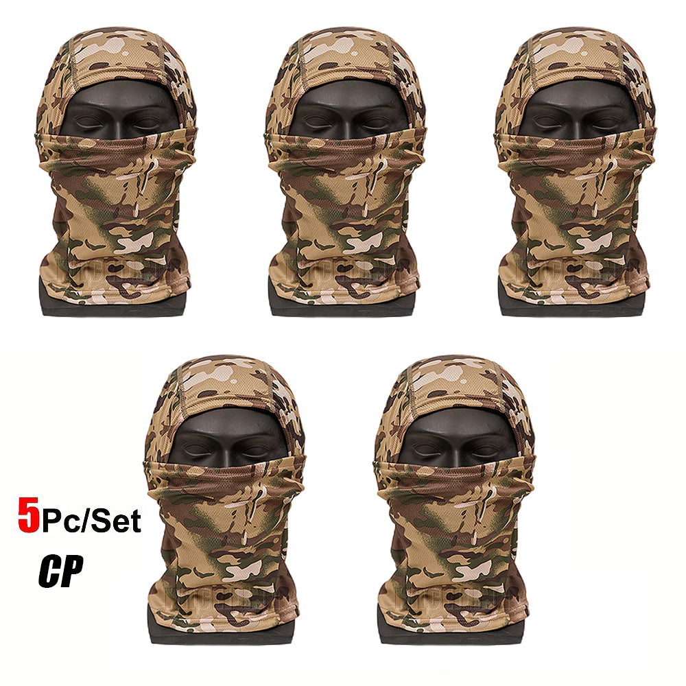 KIICEILING Camouflage Balaclava Mask, Hiking Scarves, Tactical Mask, Thin, Multicam Bandana,