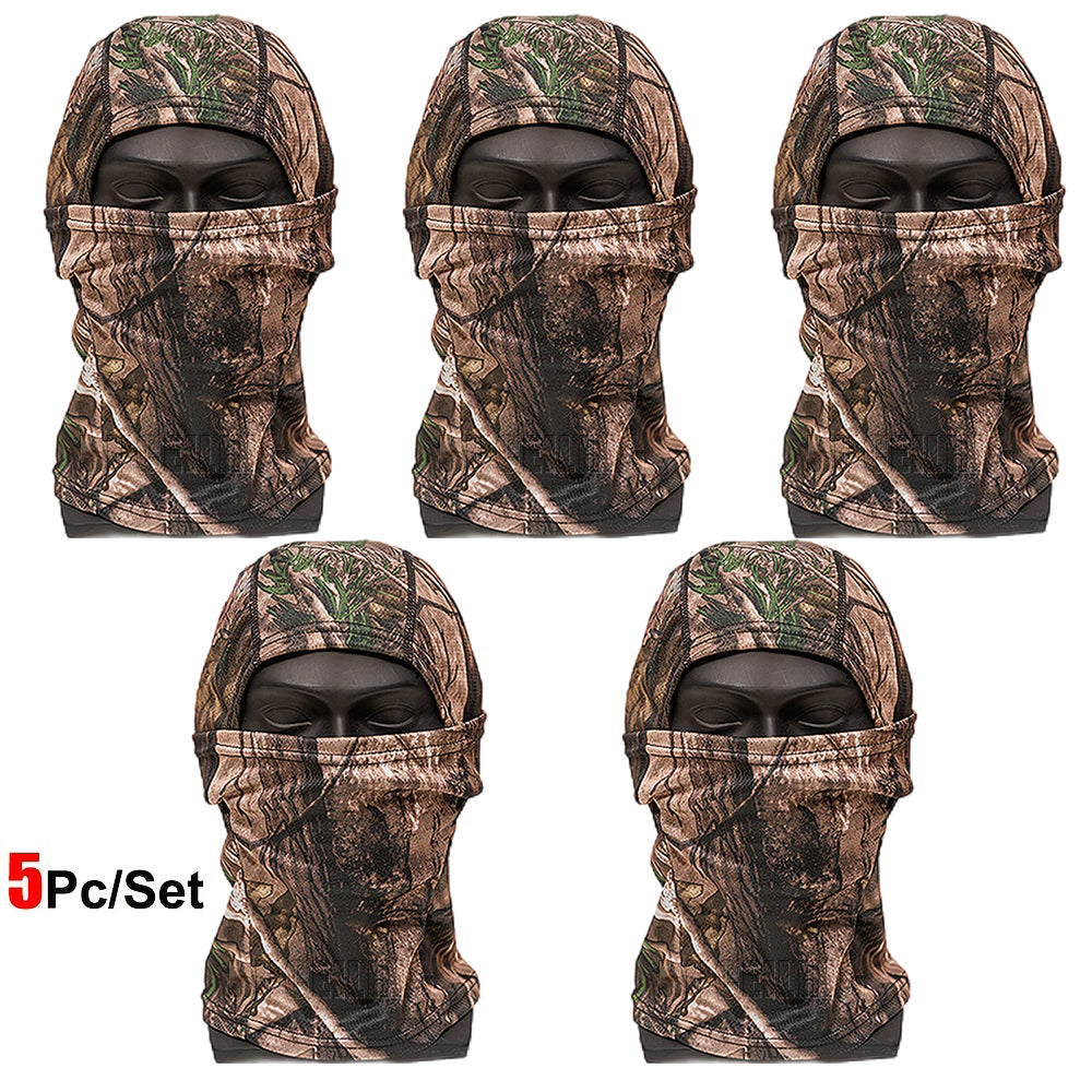 KIICEILING Camouflage Balaclava Mask, Hiking Scarves, Tactical Mask, Thin, Multicam Bandana,