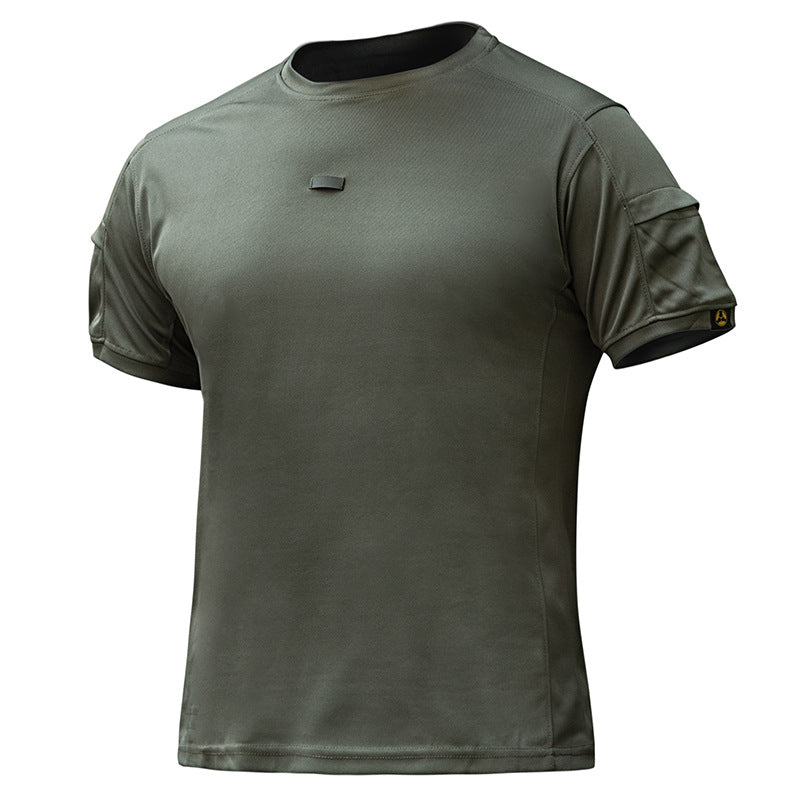 MP-YR Round Neck 2nd Quick Drying Short Sleeved Men's Summer Tactical Outdoor Pocket T-shirt