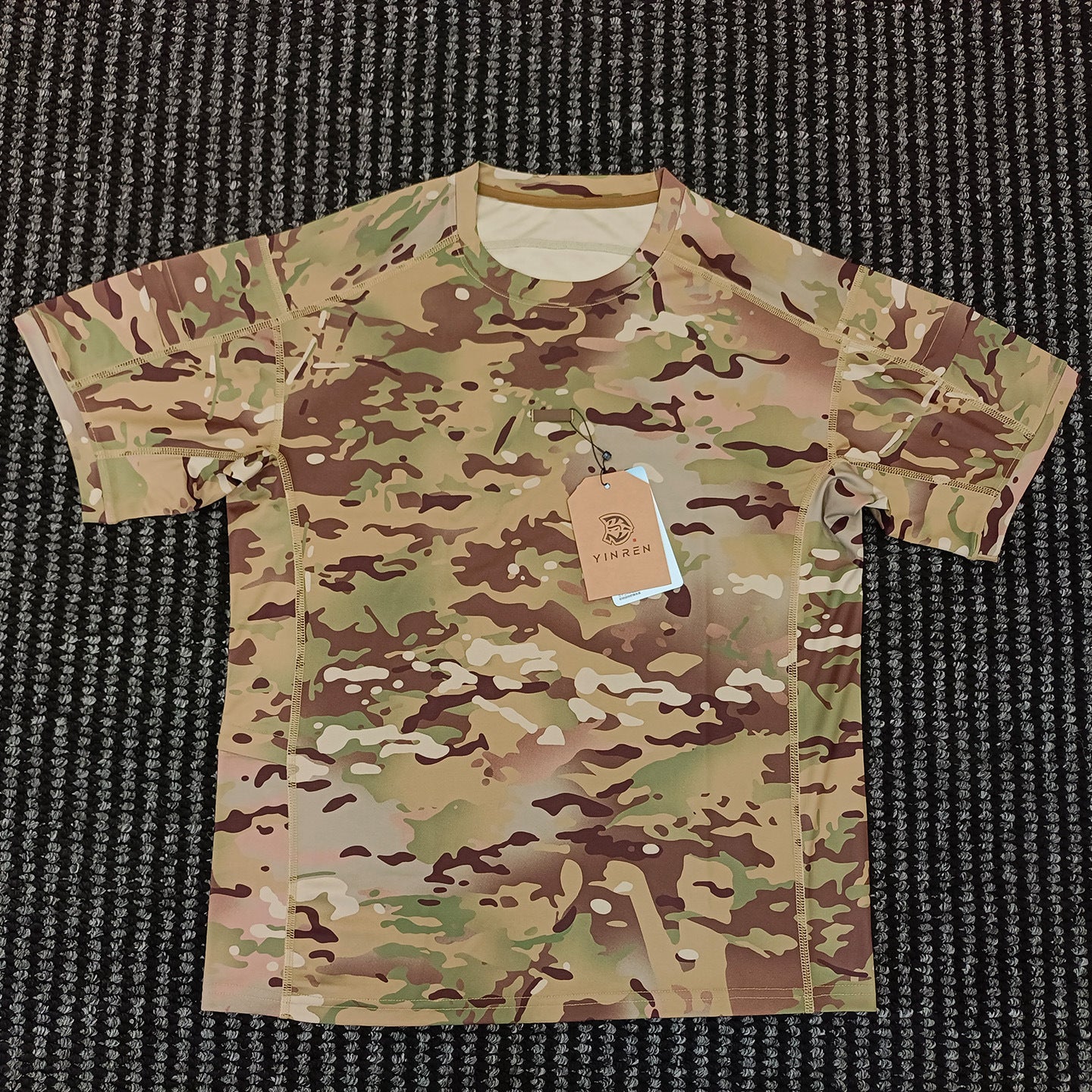 MP-YR Round Neck 2nd Quick Drying Short Sleeved Men's Summer Tactical Outdoor Pocket T-shirt