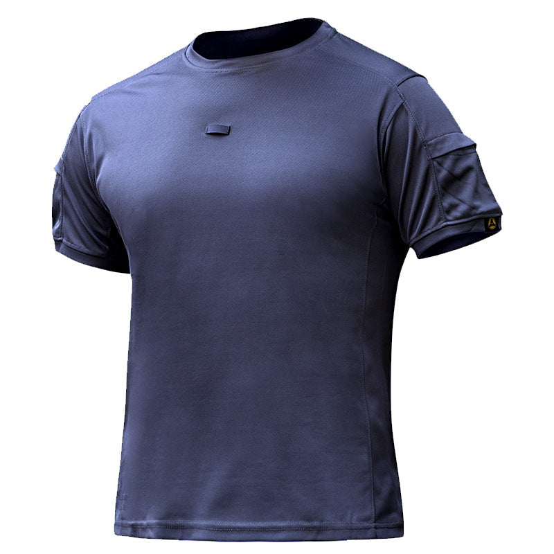 MP-YR Round Neck 2nd Quick Drying Short Sleeved Men's Summer Tactical Outdoor Pocket T-shirt