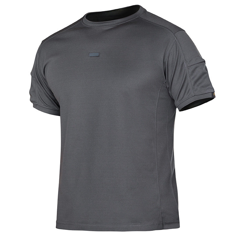 MP-YR Round Neck 2nd Quick Drying Short Sleeved Men's Summer Tactical Outdoor Pocket T-shirt