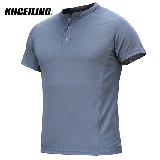 KIICEILING MP-HL Summer Quick Dry Stretch Men's Breathable Short Sleeve T-shirt