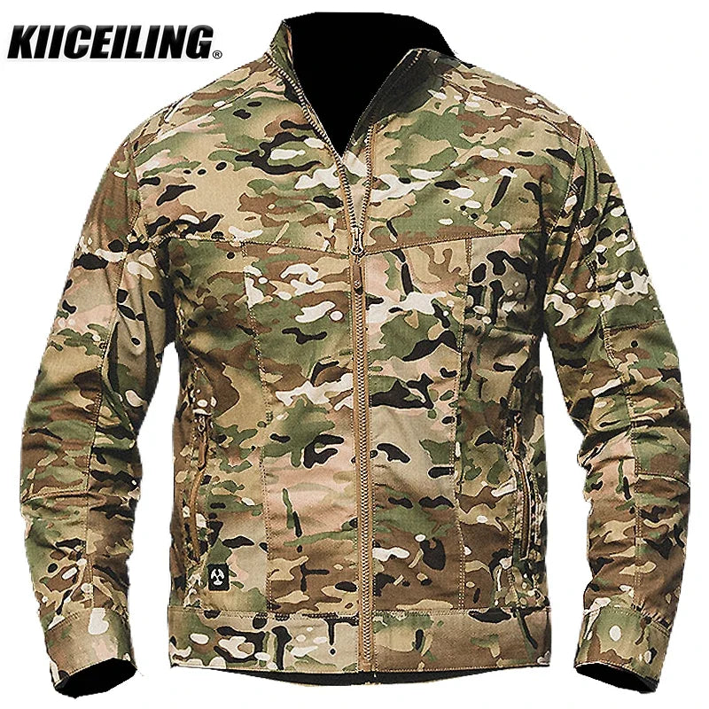 KIICEILING MP-CK Tactical Jackets For Men Ripstop