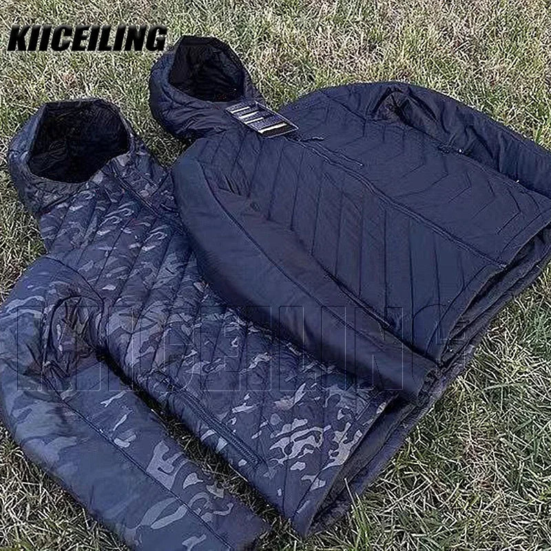KIICEILING MP-ESG Hiking Down Tactical Jackets For Men Winter Warm Coat