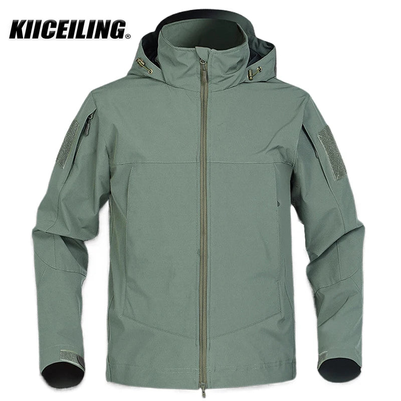 KIICELING MP-ZZG Tactical Jackets, Softshell Jacket Men