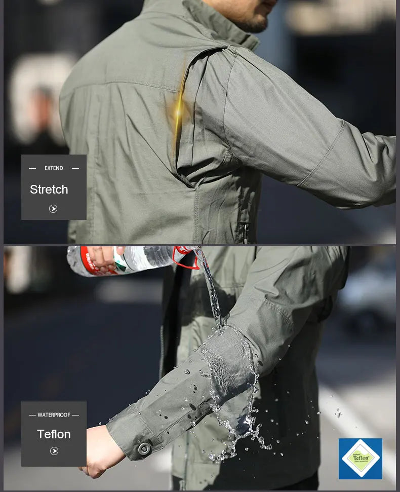 KIICEILING MP-CK Tactical Jackets For Men Ripstop