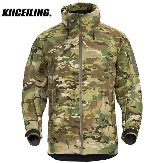 KIICEILING MP-G2 Tactical Jacket for Men Hardshell Waterproof Rain Jackets