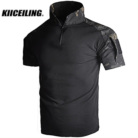 KIICEILING-Summer, FG2 Camouflage Short Sleeve T-Shirt for Men