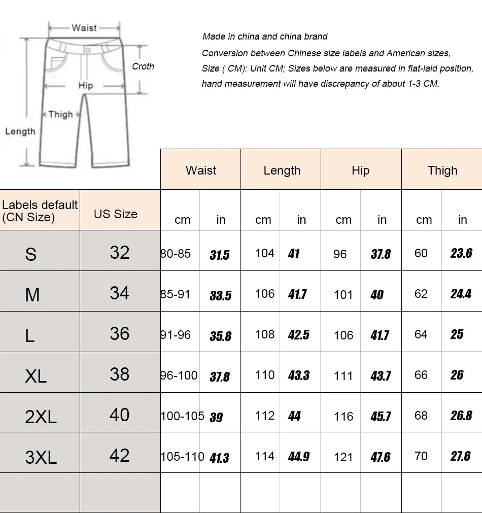 KIICEILING KBZ Ripstop Waterproof Tactical Pants for Men