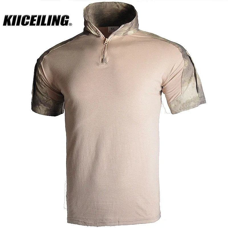 KIICEILING-Summer, FG2 Camouflage Short Sleeve T-Shirt for Men