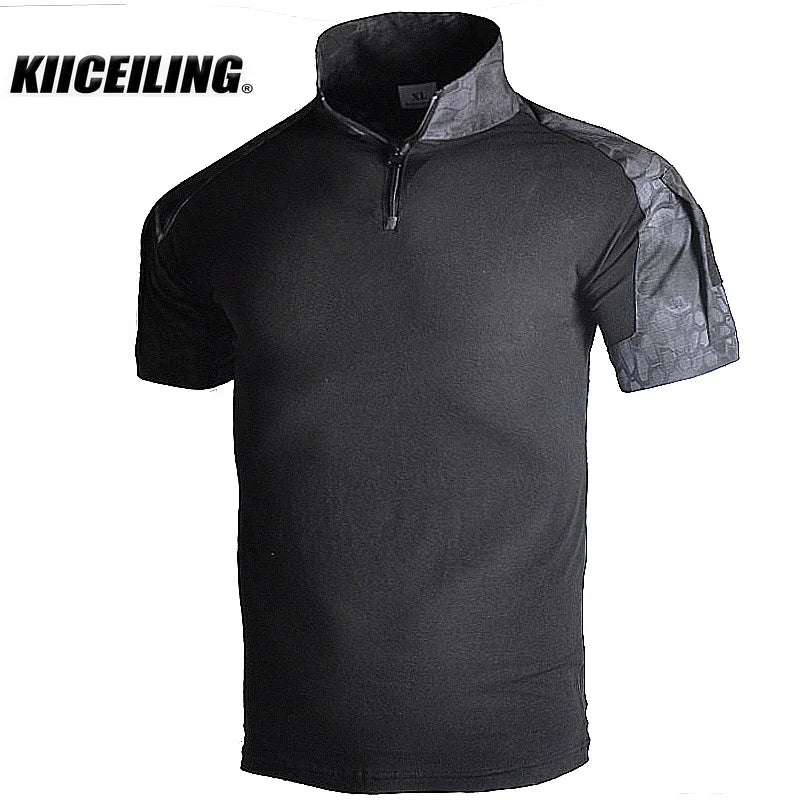 KIICEILING-Summer, FG2 Camouflage Short Sleeve T-Shirt for Men