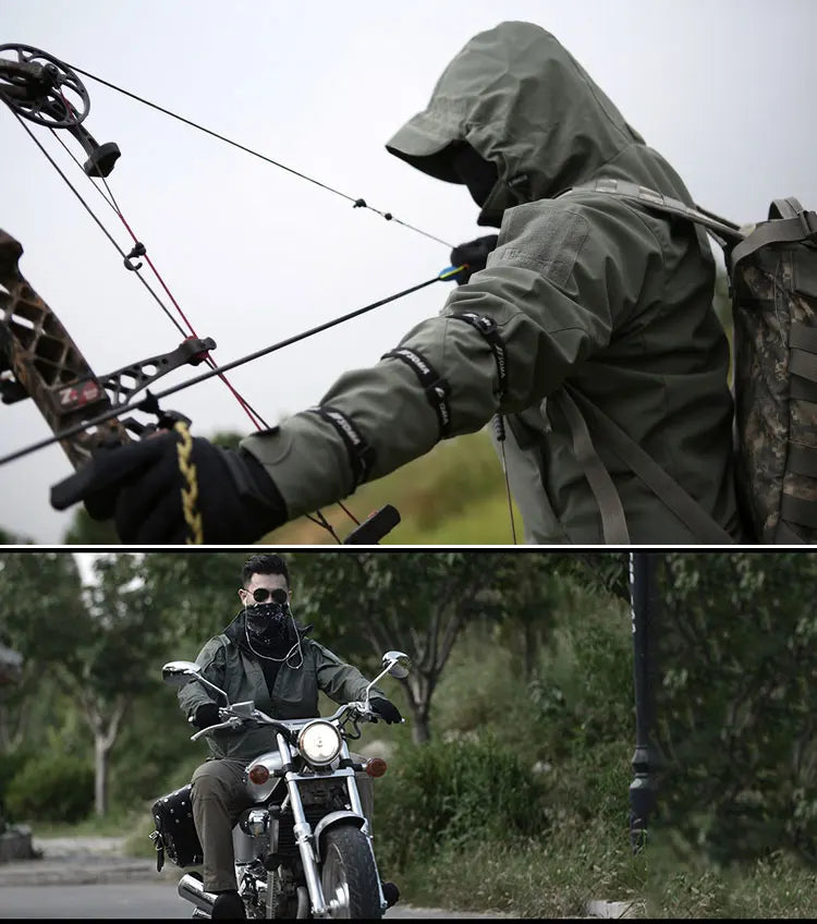 KIICELING MP-ZZG Tactical Jackets, Softshell Jacket Men