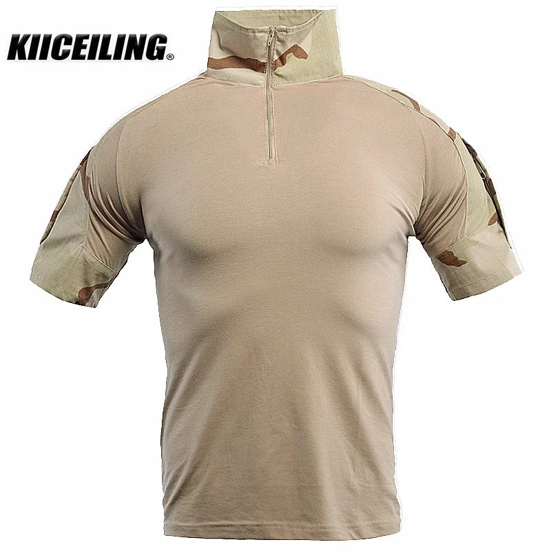 KIICEILING-Summer, FG2 Camouflage Short Sleeve T-Shirt for Men