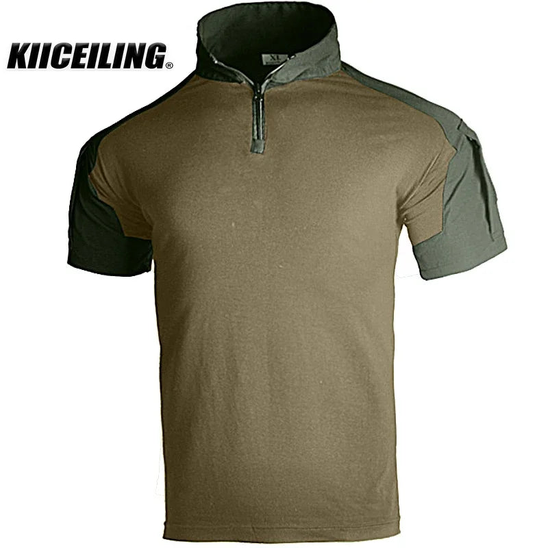 KIICEILING-Summer, FG2 Camouflage Short Sleeve T-Shirt for Men