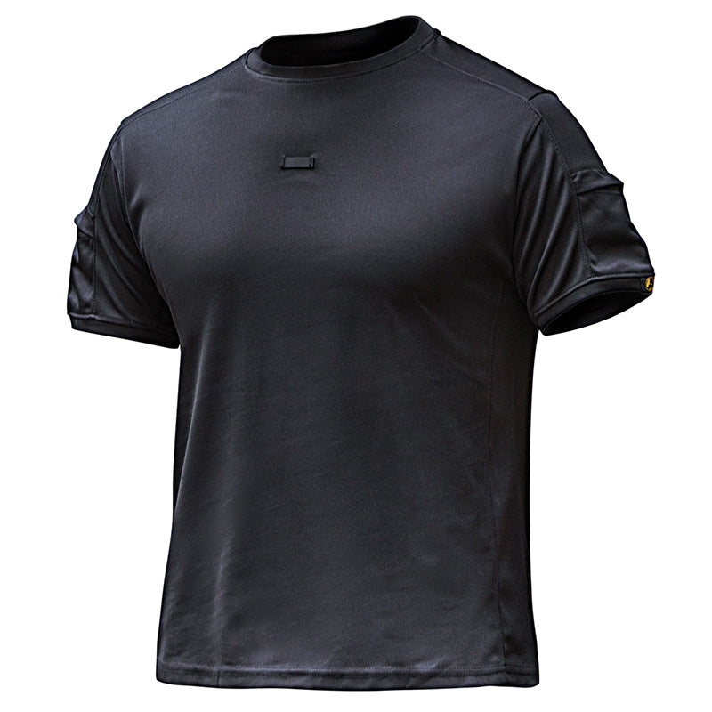 MP-YR Round Neck 2nd Quick Drying Short Sleeved Men's Summer Tactical Outdoor Pocket T-shirt