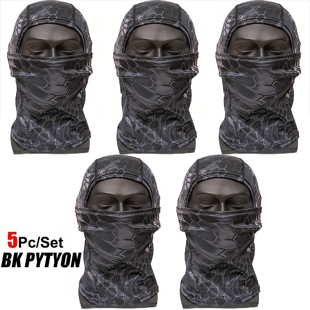 KIICEILING Camouflage Balaclava Mask, Hiking Scarves, Tactical Mask, Thin, Multicam Bandana,