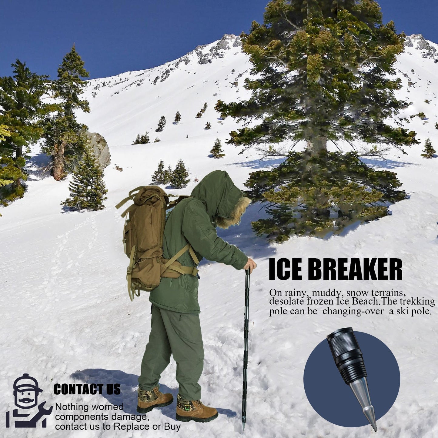 KIICEILING K1 Trekking Poles And After Sales Accessories