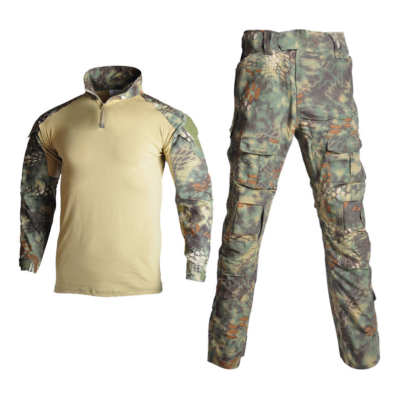 KIICEILING G2 Tactical Long Sleeve Shirt / Combat Pants With Knee Pads（CN S-3XL）(US XXS-XL)