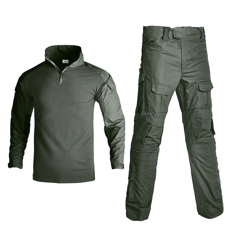 KIICEILING G2 Tactical Long Sleeve Shirt / Combat Pants With Knee Pads（CN S-3XL）(US XXS-XL)