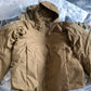 KIICEILING MP-G2.1  Tactical Jacket Hoody Winter Warm Hiking Down Outdoor Sports Camping Fishing Coat Water-resistant Windproof