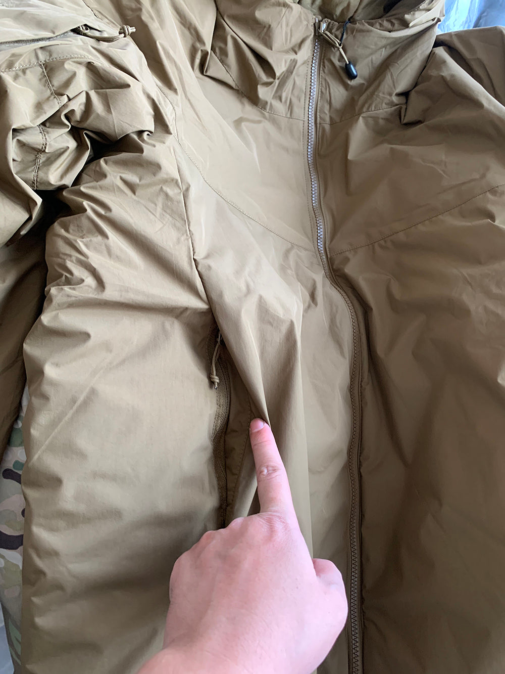 KIICEILING MP-G2.1  Tactical Jacket Hoody Winter Warm Hiking Down Outdoor Sports Camping Fishing Coat Water-resistant Windproof