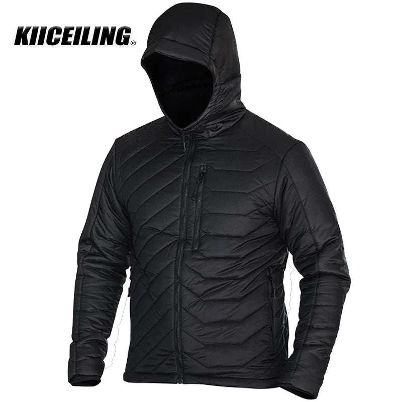KIICEILING MP-ESG Hiking Down Tactical Jackets For Men Winter Warm Coat