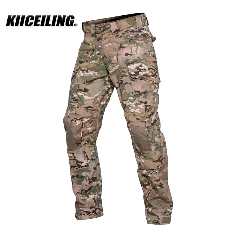 KIICEILING MP-GJZ1 Tactical Pants Work Ripstop Water-resistant Trousers