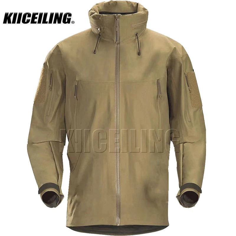 KIICEILING MP-G2 タクティカルジャケット メンズ ハードシェル 防水 レインジャケット