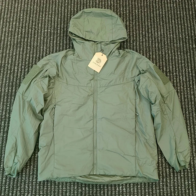 KIICEILING MP-G2.1  Tactical Jacket Hoody Winter Warm Hiking Down Outdoor Sports Camping Fishing Coat Water-resistant Windproof