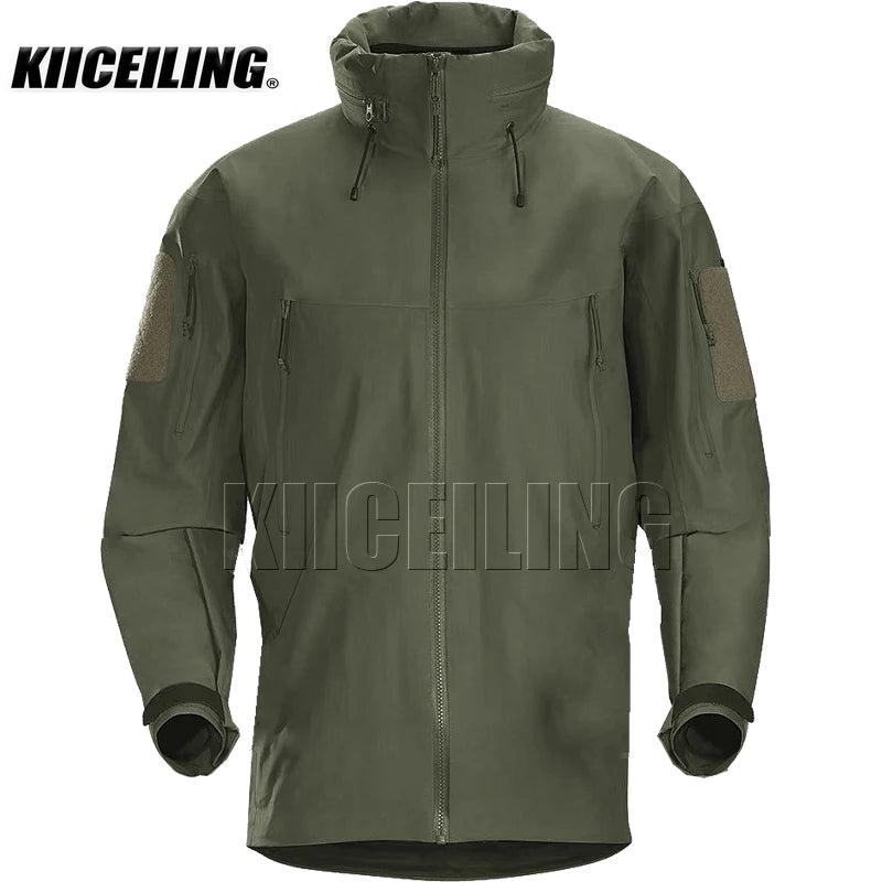 KIICEILING MP-G2 タクティカルジャケット メンズ ハードシェル 防水 レインジャケット