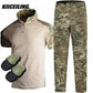 KIICEILING G2 Short Sleeves T-shirt And Pants With Knee Pads (CN S-3XL)