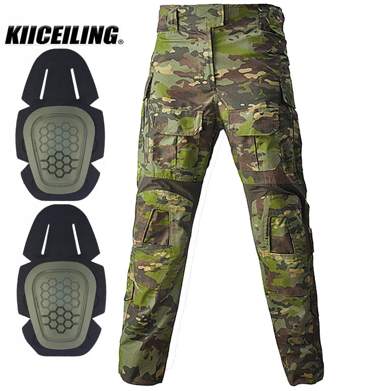 KIICELING Summer G3 Stretch Patch , Combat Pants With Knee Pads