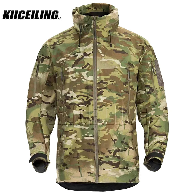 KIICEILING MP-G2 タクティカルジャケット メンズ ハードシェル 防水 レインジャケット