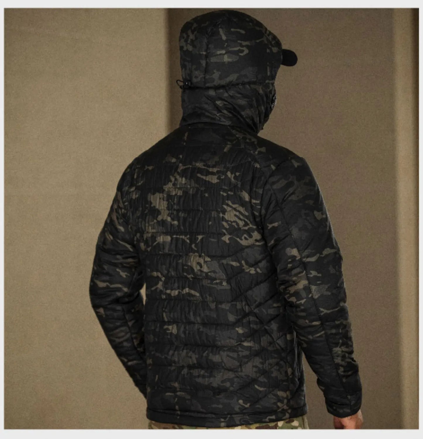 KIICEILING MP-ESG Hiking Down Tactical Jackets For Men Winter Warm Coat