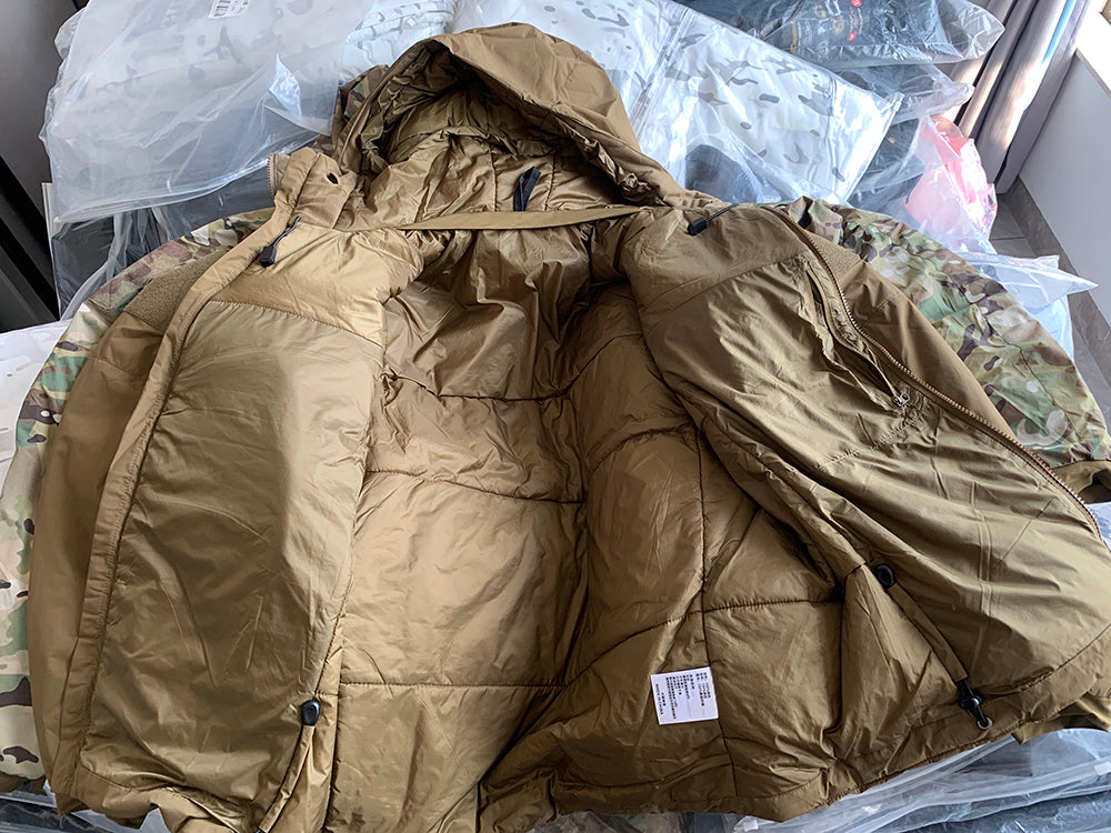KIICEILING MP-G2.1  Tactical Jacket Hoody Winter Warm Hiking Down Outdoor Sports Camping Fishing Coat Water-resistant Windproof
