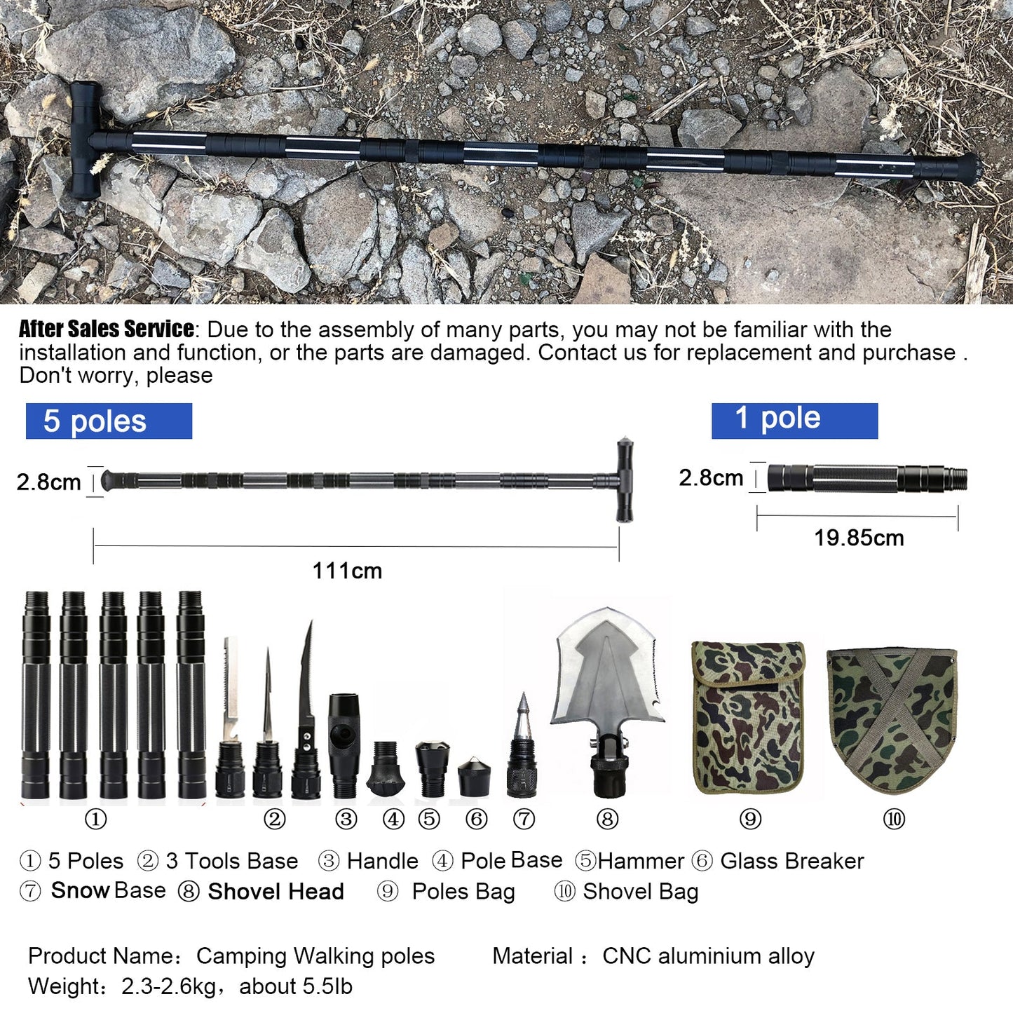 KIICEILING K1 Trekking Poles And After Sales Accessories
