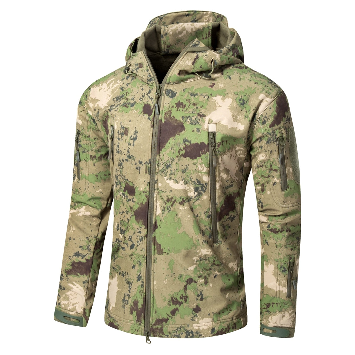 KIICEILING SYP Winter Softshell Fleece lining Jackets With Hooded