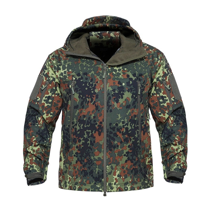 KIICEILING SYP Winter Softshell Fleece lining Jackets With Hooded
