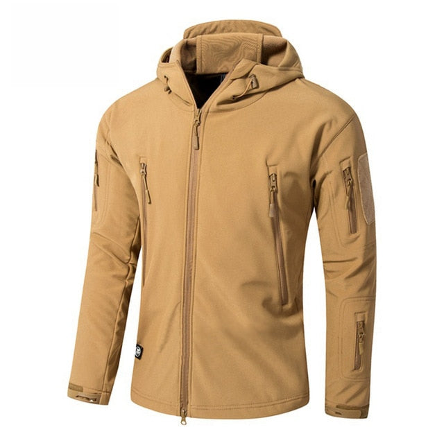 KIICEILING SYP Winter Softshell Fleece lining Jackets With Hooded