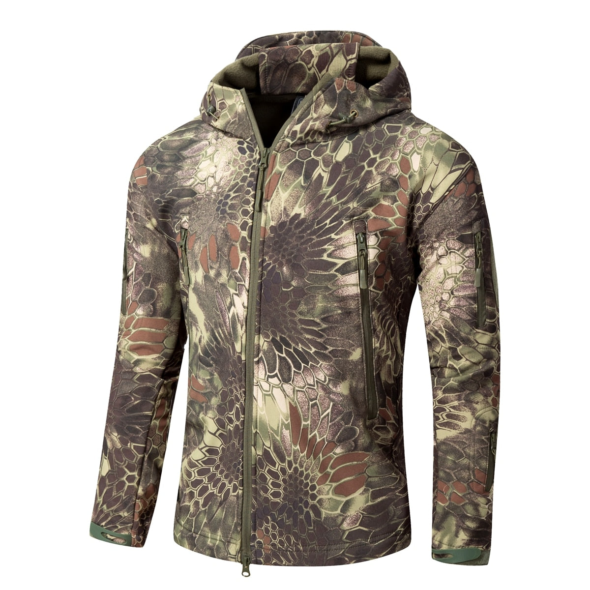 KIICEILING SYP Winter Softshell Fleece lining Jackets With Hooded
