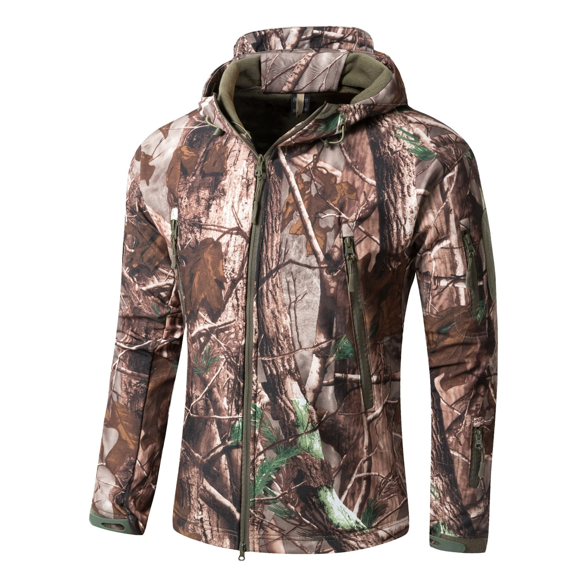 KIICEILING SYP Winter Softshell Fleece lining Jackets With Hooded