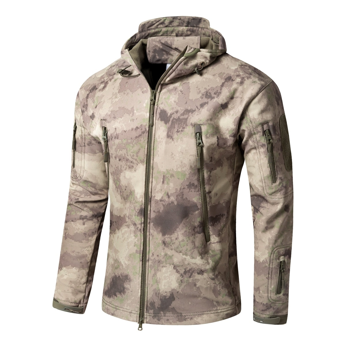 KIICEILING SYP Winter Softshell Fleece lining Jackets With Hooded