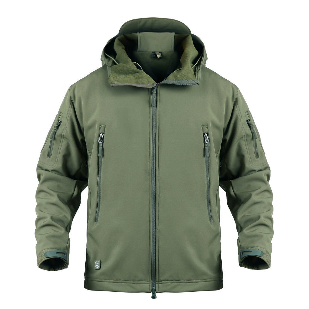 KIICEILING SYP Winter Softshell Fleece lining Jackets With Hooded