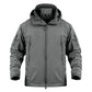 KIICEILING SYP Winter Softshell Fleece lining Jackets With Hooded